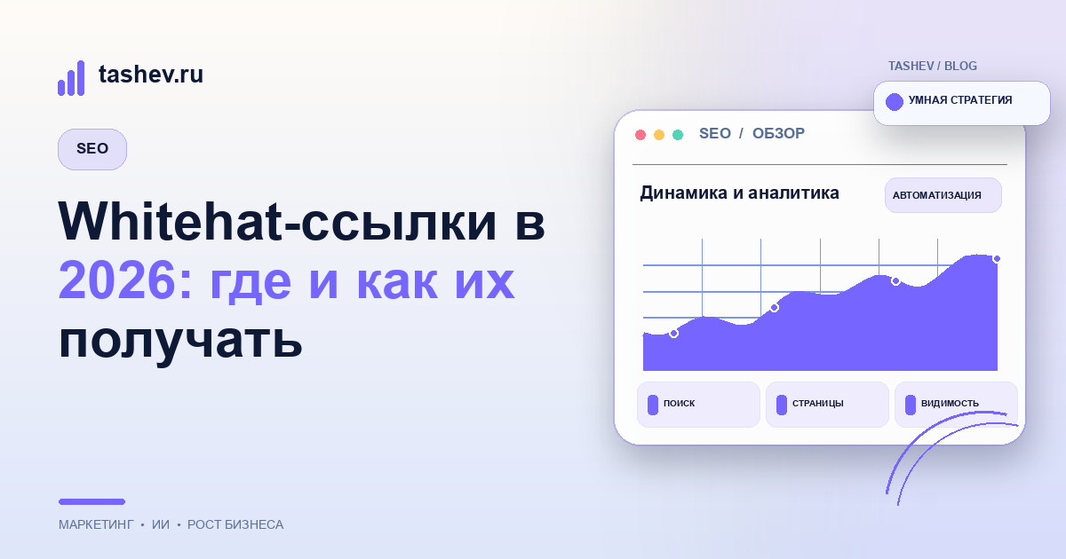 Whitehat-ссылки в 2026: где и как их получать