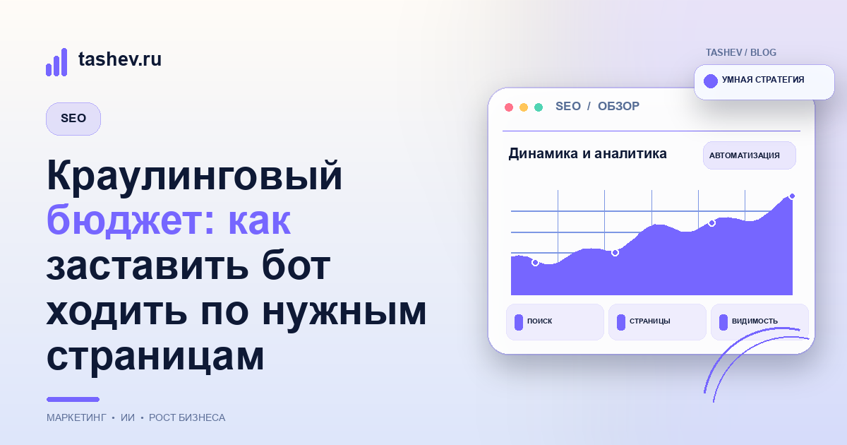 Краулинговый бюджет: как заставить бот ходить по нужным страницам