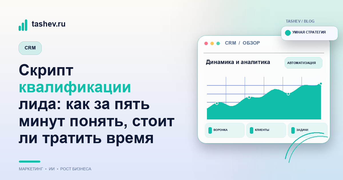 Скрипт квалификации лида: как за пять минут понять, стоит ли тратить время