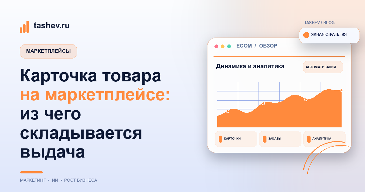 Карточка товара на маркетплейсе: из чего складывается выдача