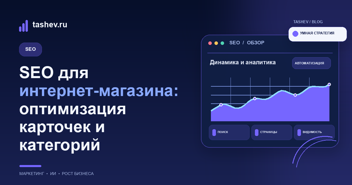 SEO для интернет-магазина: оптимизация карточек и категорий