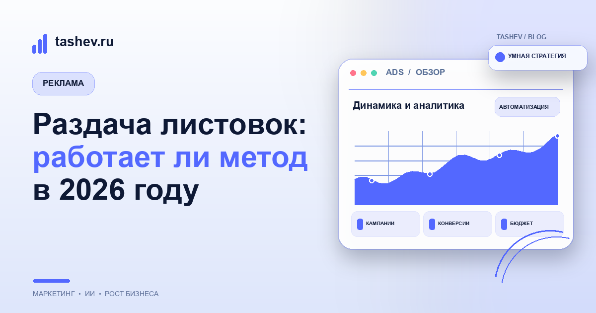 Раздача листовок: работает ли метод в 2026 году