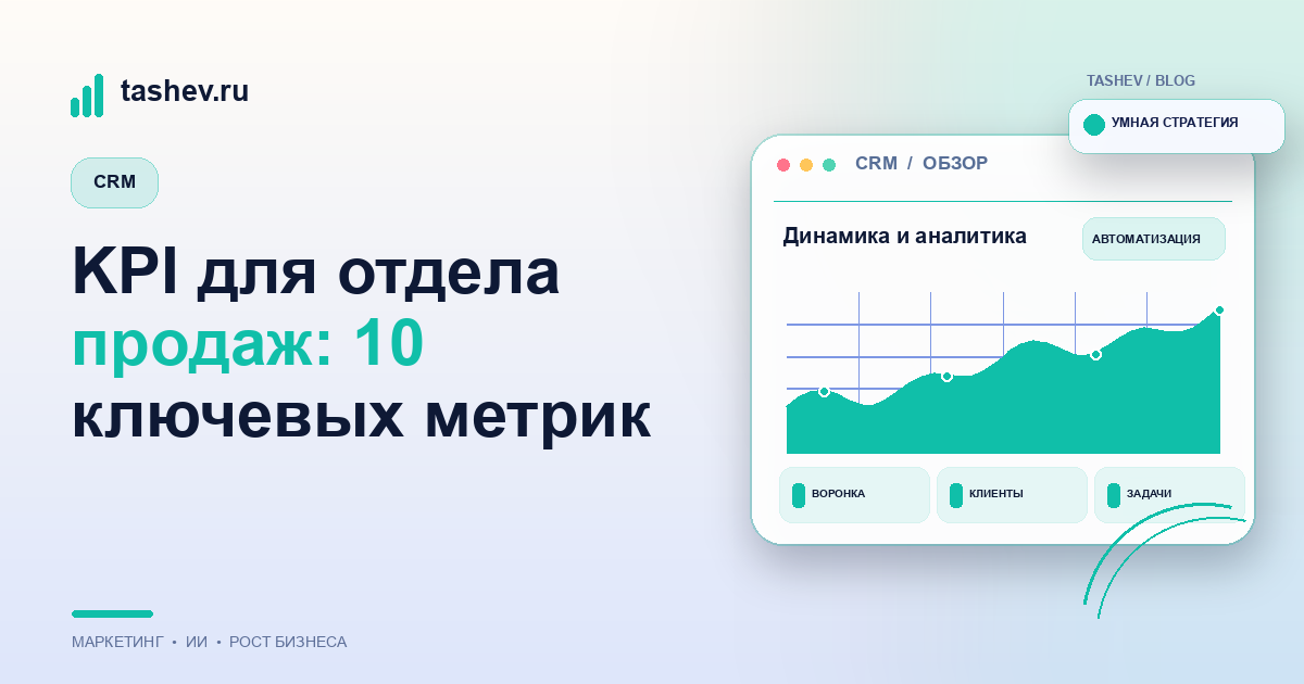 KPI для отдела продаж: 10 ключевых метрик