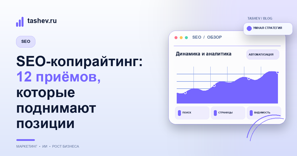 SEO-копирайтинг: 12 приёмов, которые поднимают позиции