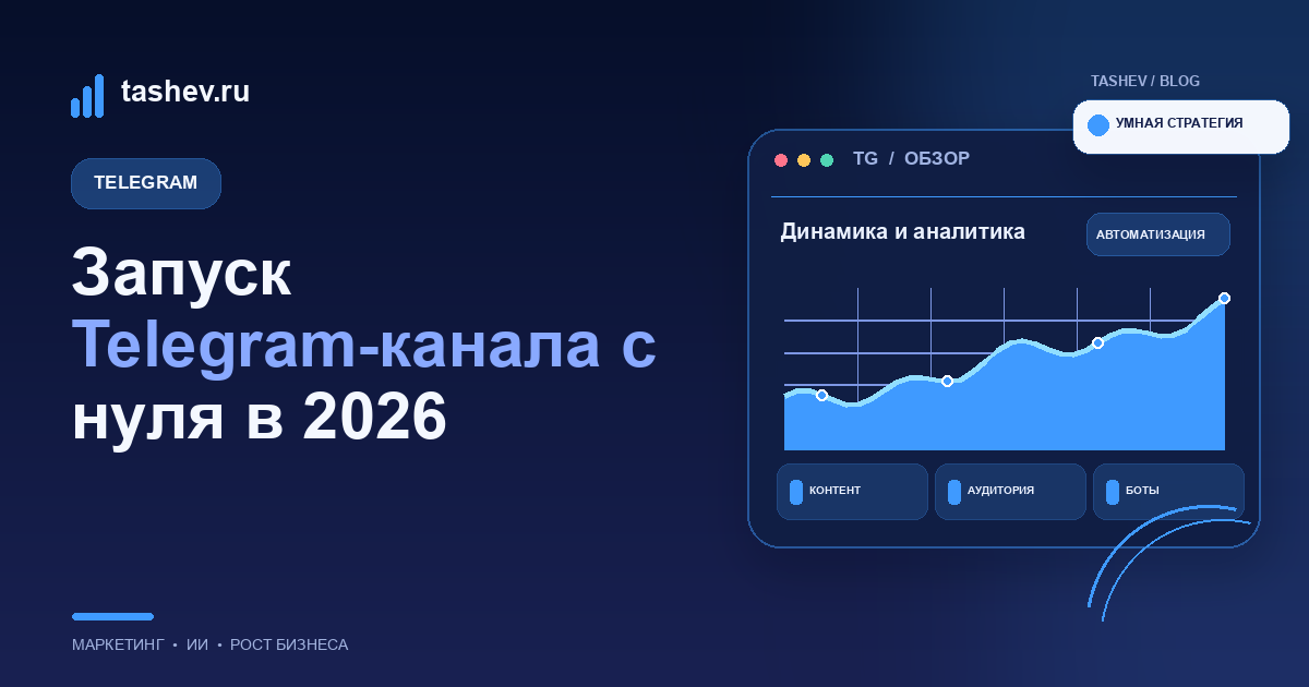 Запуск Telegram-канала с нуля в 2026