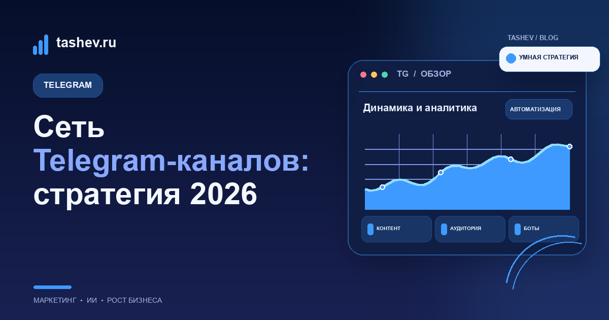 Сеть Telegram-каналов: стратегия 2026